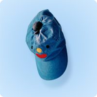 Cute Blue Denim Cap